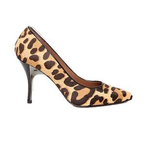NWOT DONALD J PLINER BRAVESP Made SPAIN 🇪🇸 Genuine LEATHER Pumps Leopard 10M